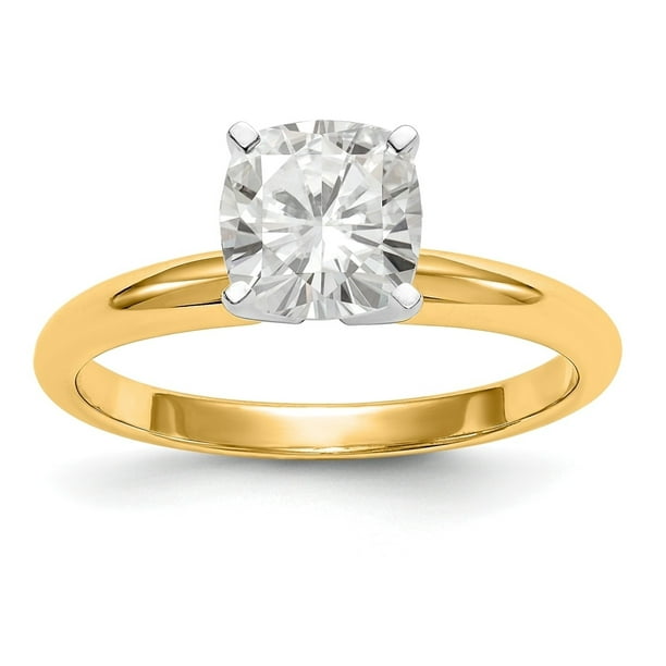 14K Yellow Gold Round 1.25 CT Solitaire Engagement Ring 2.1 grams size 5-9 